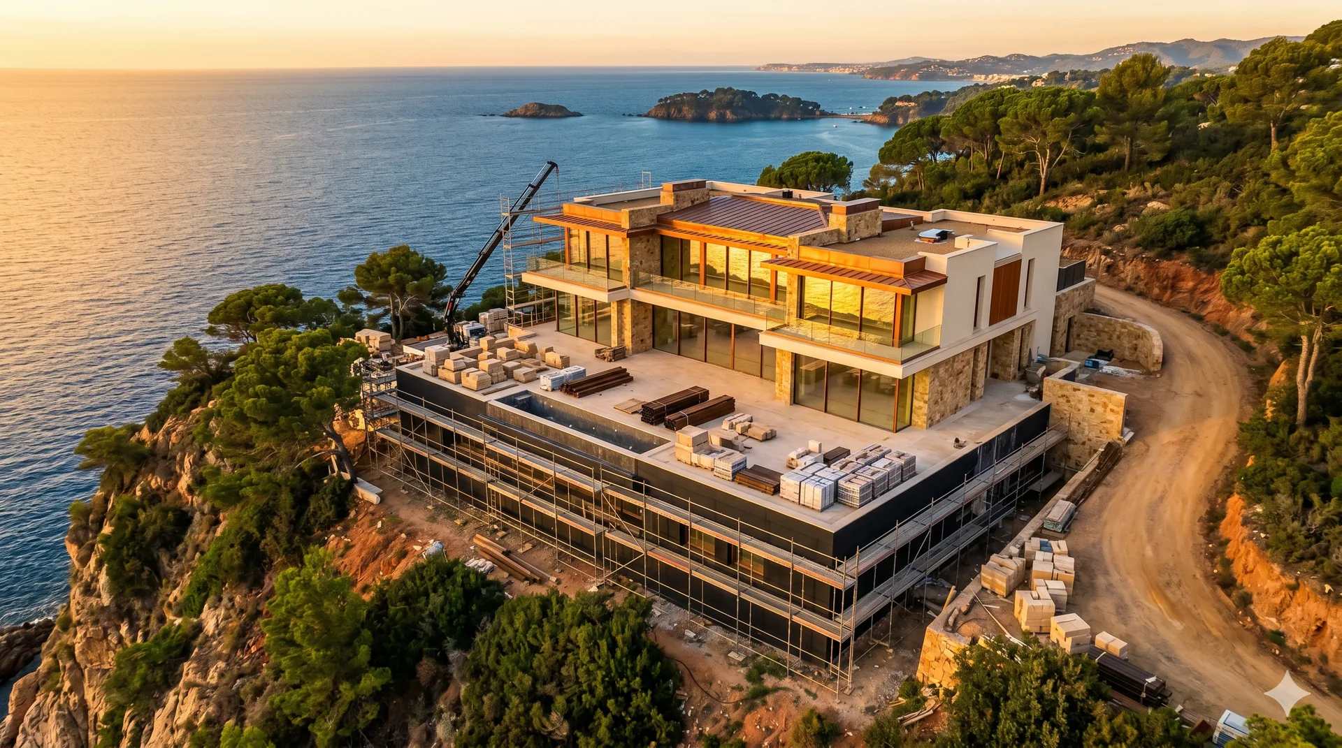 Construction de villa de luxe