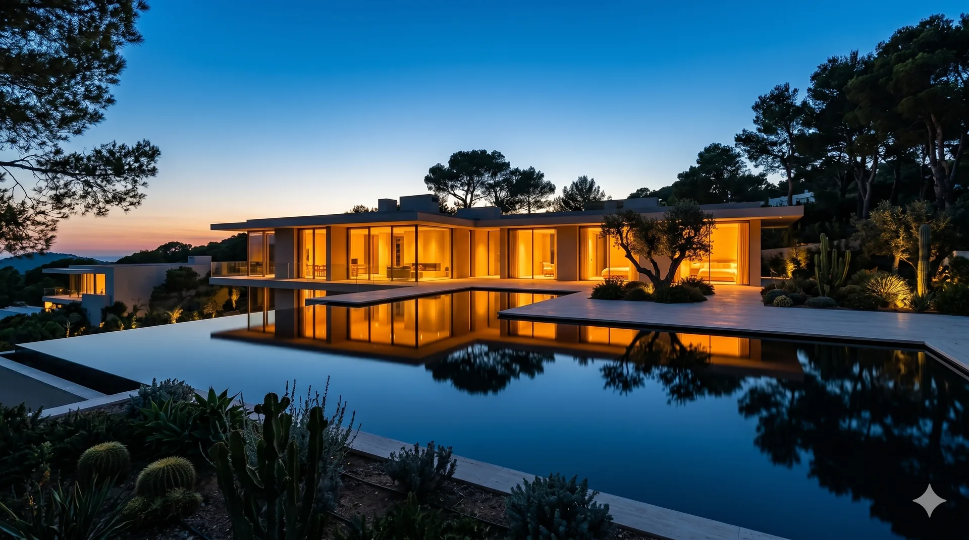 Piscine nuit